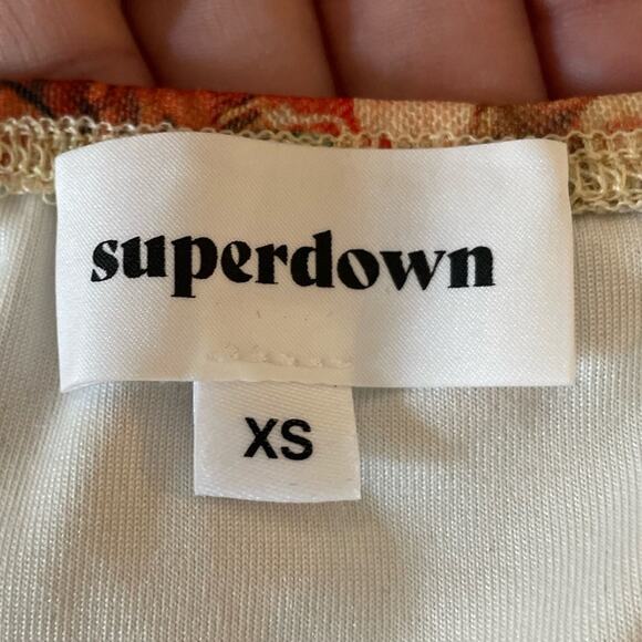 SUPERDOWN Ziva Bustier Art Print Top Women's Size XS - Picture 9 of 12